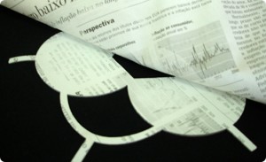Efeito Plastisol Relevo com Jornal